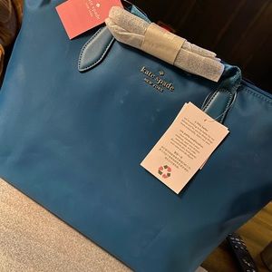 Large blue Kate spade tote. Never used, new with tags